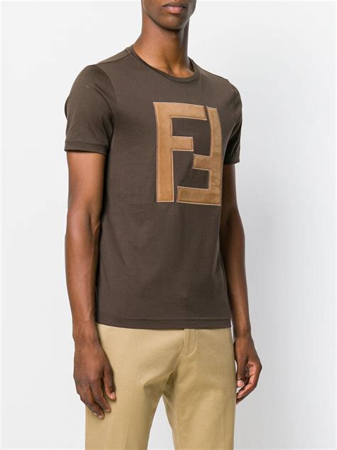 fendi shirt mens cheap|fendi t shirt original.